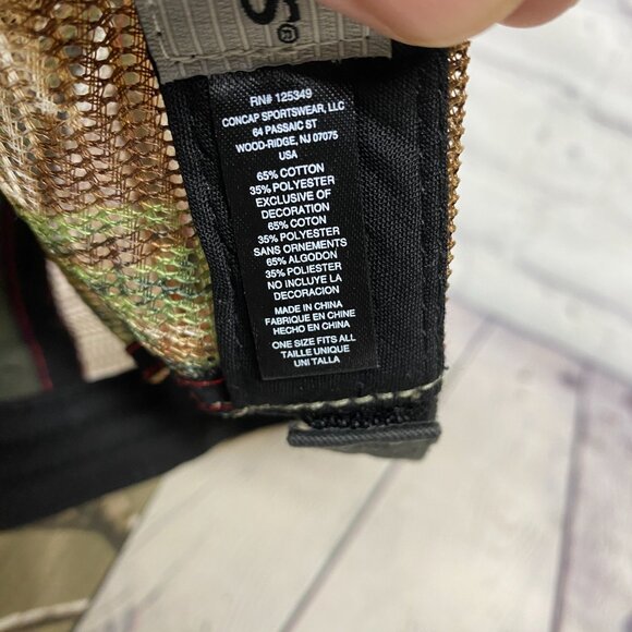 Camo Trucker Hat Mesh Cap Strap Back Baldwin Filters Real Tree AP Camouflage New - Picture 9 of 9